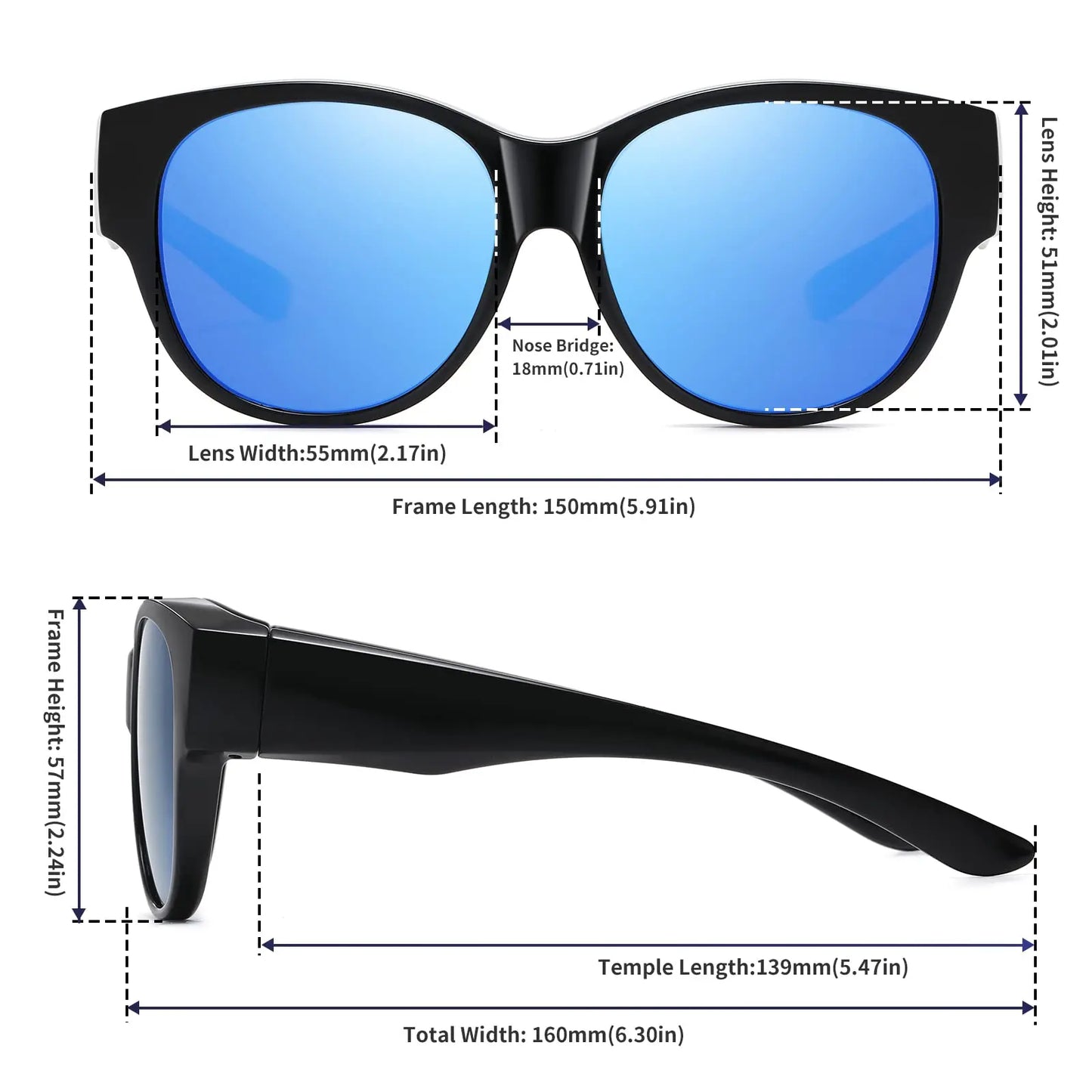 Ladies Fit Overs: Chic UV Protection Over Your Glasses